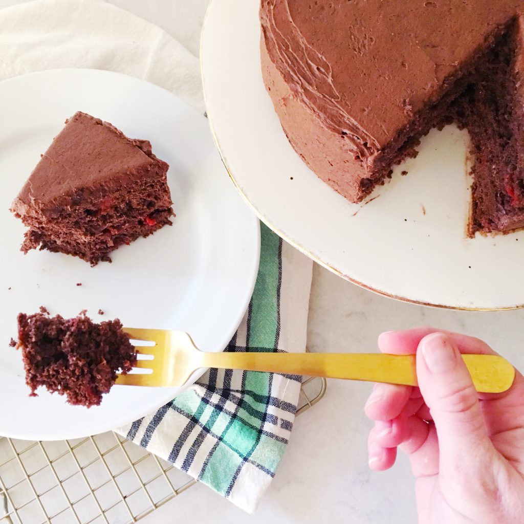 i heart baking!: golf ball cake - chocolate cake with cherries